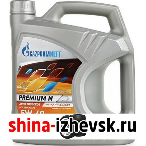Моторное масло для автомобиля Газпромнефть Premium N 5w40 4л в Ижевске